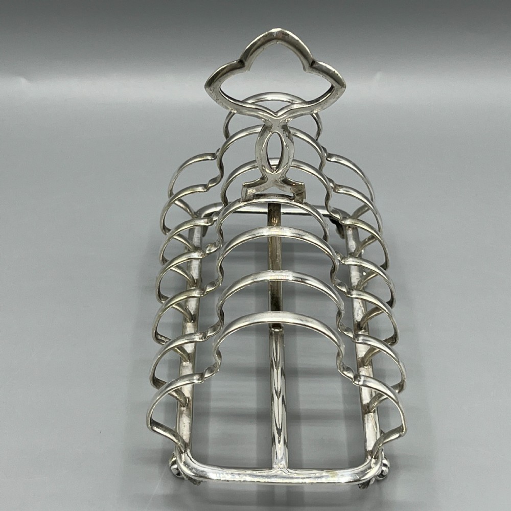 Victorian Silver Plated Toast Rack by William Hutton View IX
