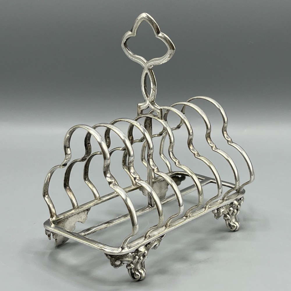 Victorian Silver Plated Toast Rack by William Hutton View XI