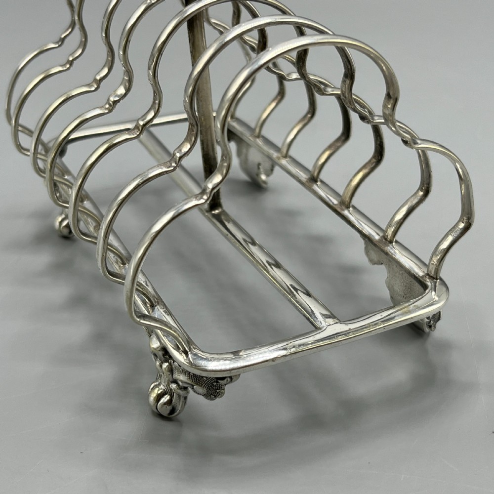 Victorian Silver Plated Toast Rack by William Hutton View XIV