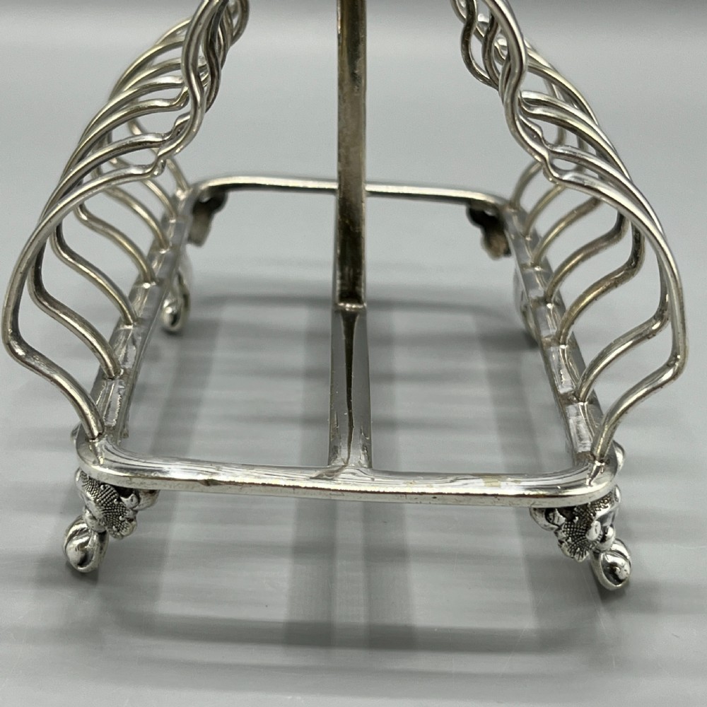 Victorian Silver Plated Toast Rack by William Hutton View XV