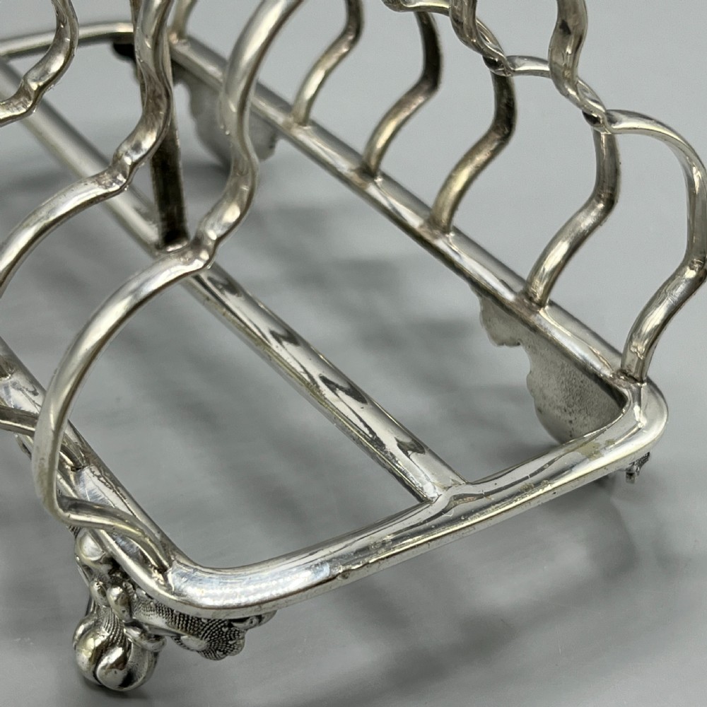 Victorian Silver Plated Toast Rack by William Hutton View XVI