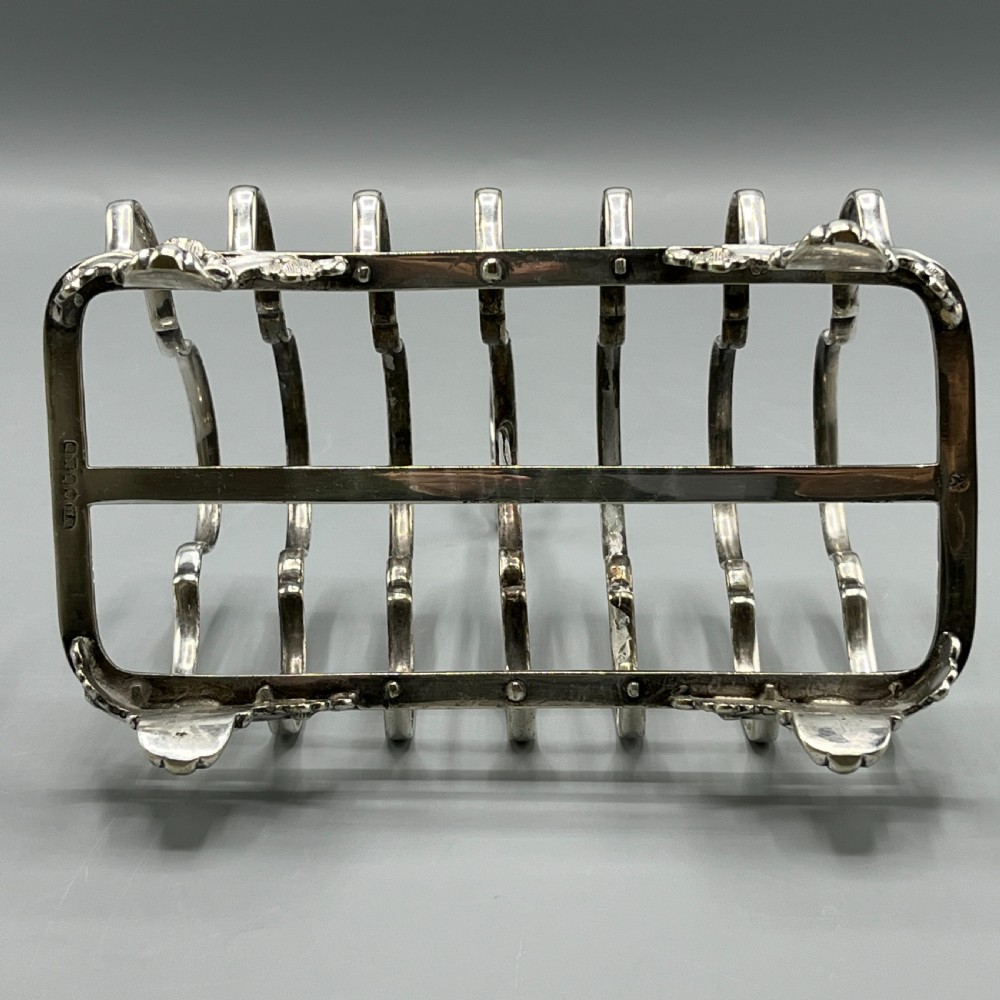 Victorian Silver Plated Toast Rack by William Hutton View XVII