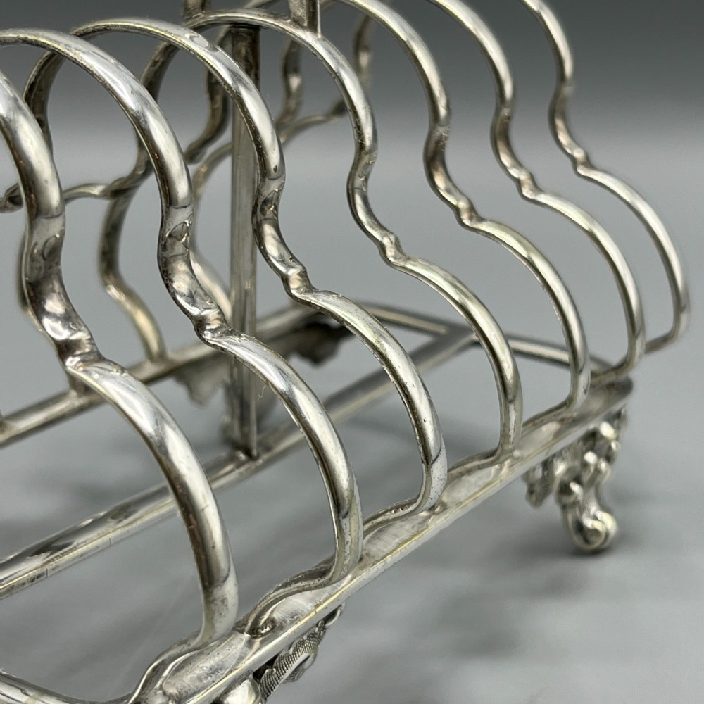 Victorian Silver Plated Toast Rack by William Hutton View XVIII