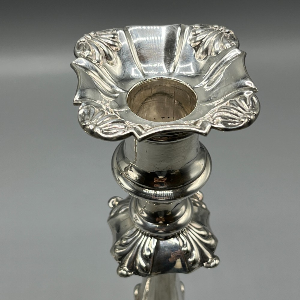 Pair Elkington & Co Silver Plated Candlesticks View XII