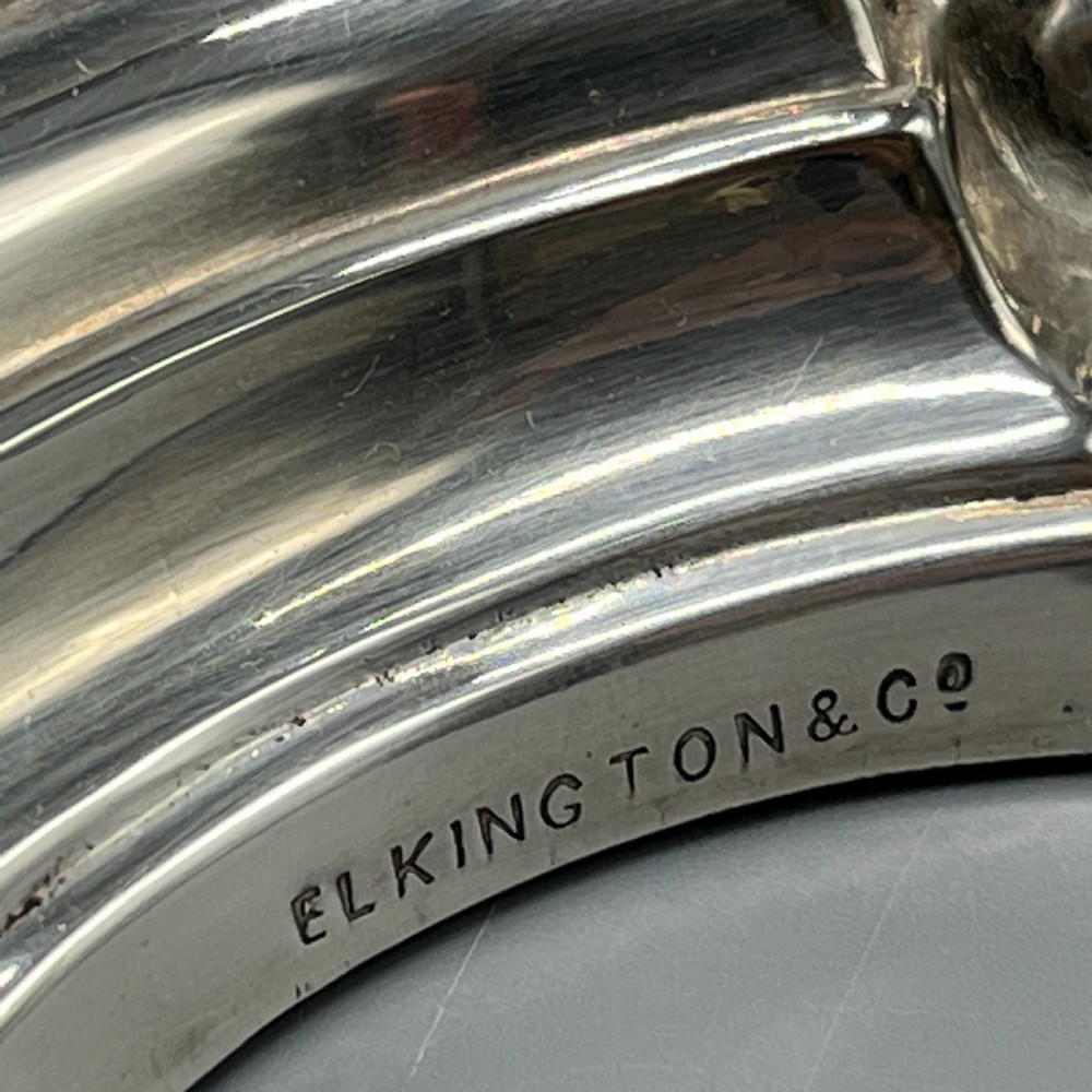 Pair Elkington & Co Silver Plated Candlesticks View XIX