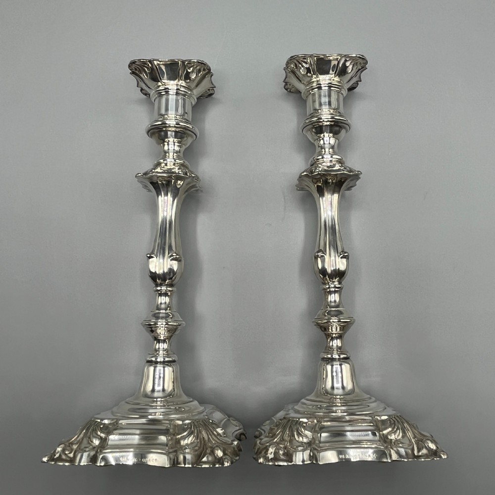 Pair Elkington & Co Silver Plated Candlesticks View XXIV