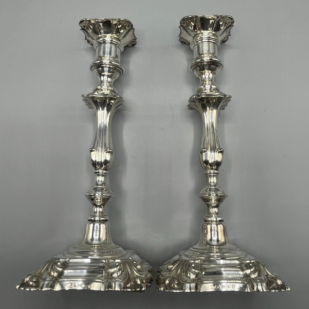 Pair Elkington & Co Silver Plated Candlesticks View XXV