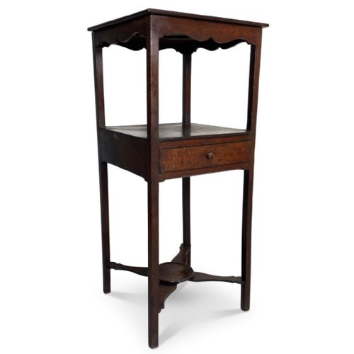 Oak Night Stand with Single Drawer