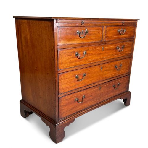 Mahogany Chest of Two over Three Drawers with Dressing Slide