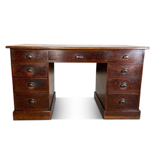 Stained Pine Clerks Desk