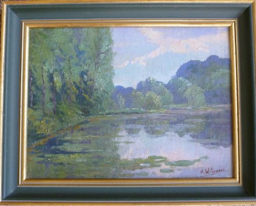 View of a Lake - Belgium School