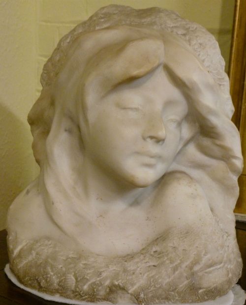 Signed French Marble Sculpture