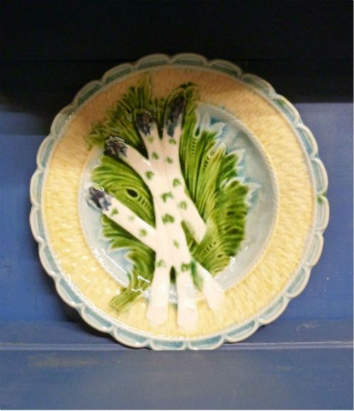 Pretty Set of French Asparagus Plates