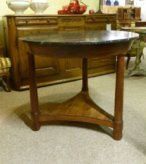 French Gueridon with Marble Top