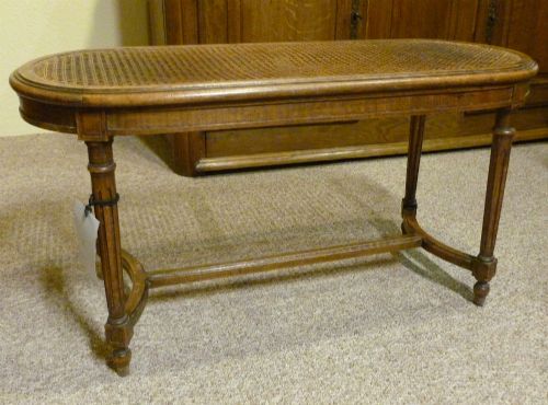 Small Cane Bench