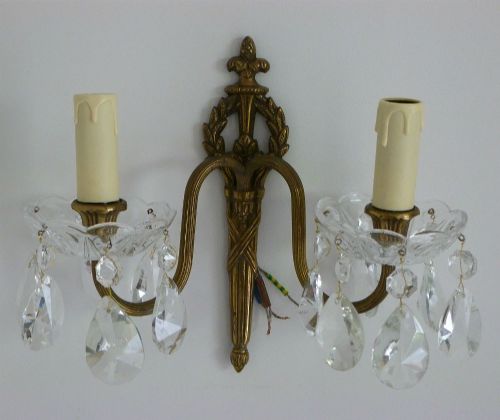 Pair of French Empire Style Wall Lights