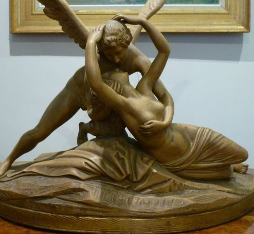 Psyche Revived by Cupids Kiss - After Antonio Canova