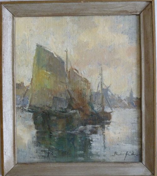 Fishing Boats - German School