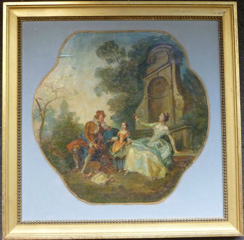 fig 1. Pair of French Oil Paintings After Lanceret.