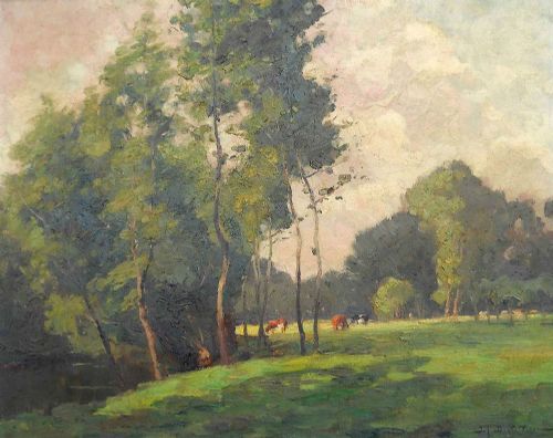 fig 1. Cows in a Meadow - Belgium School