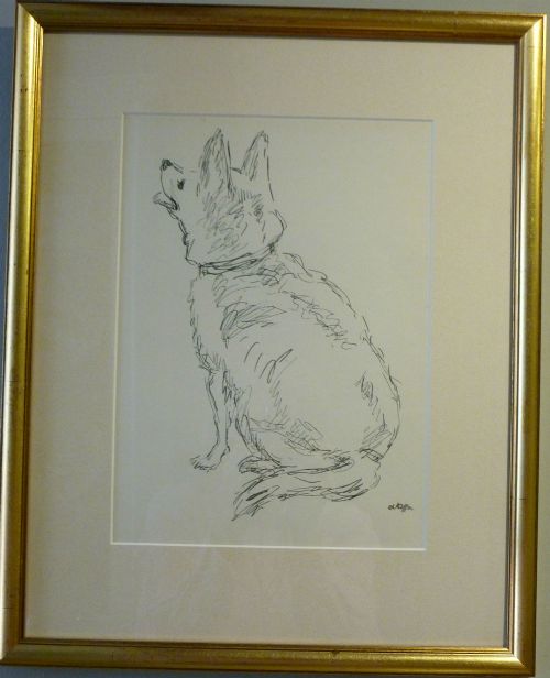 fig 1. Drawing of a Dog - Charles Kiffer