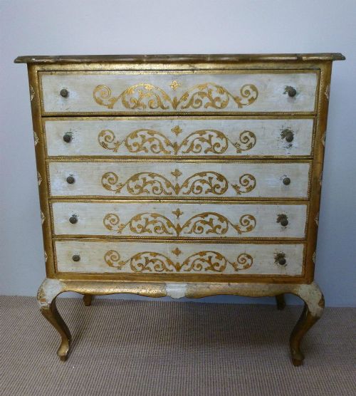 Italian Painted Chest of Drawers - Circa 1920