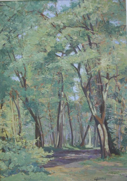 Woodland Landscape - Oil Painting