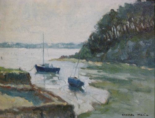 fig 1. French Marine - Oil Painting