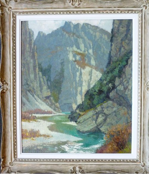 Antique Oil Painting - French Landscape