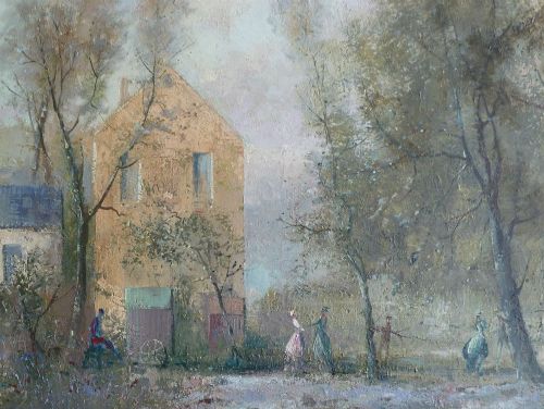fig 1. Antique Oil Painting - Belgium School