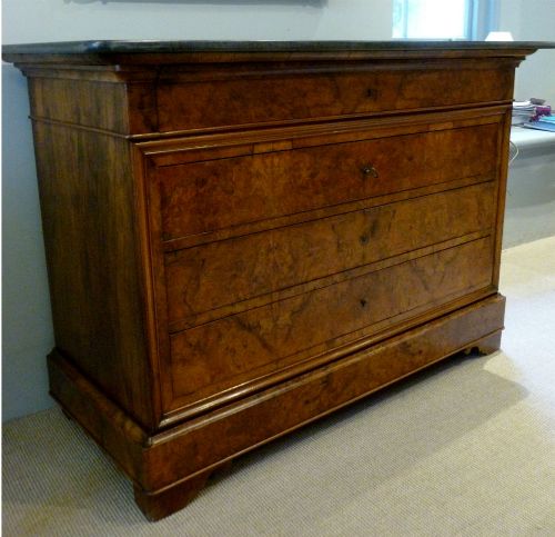 Antique Burr Walnut French Commode