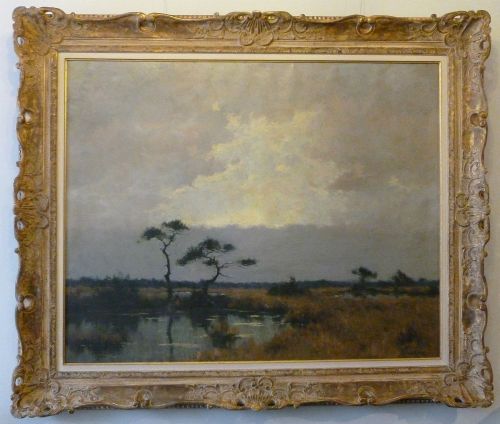 fig 1. Heathland Landscape - Oil Painting