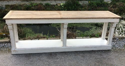 French Painted Oak Drapers Table