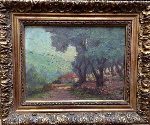 French Landscape - Oil Painting