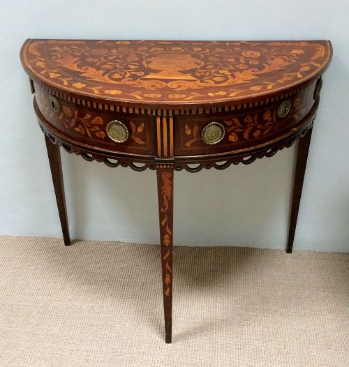 Dutch Marquetry Console Table