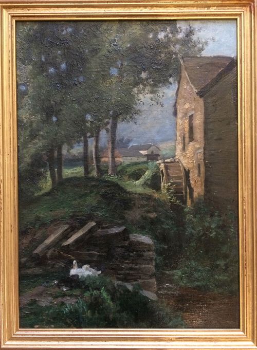fig 1. The Mill - 19th Century oil Painting