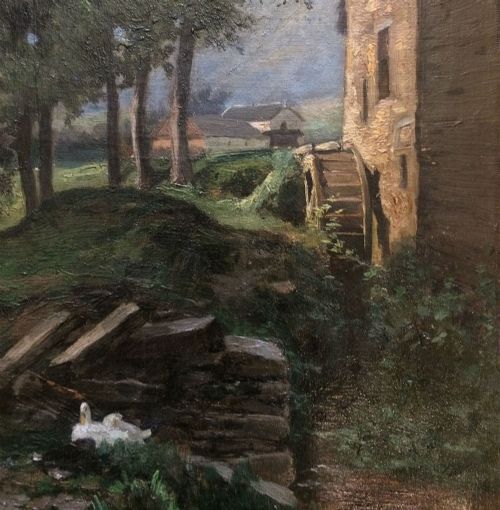 fig 2. The Mill - 19th Century oil Painting