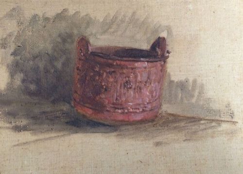 The Bucket - 19th Century Oil Painting