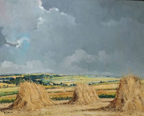 Summer Harvest - Antique Oil Painting