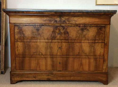 French Burr Walnut Commode