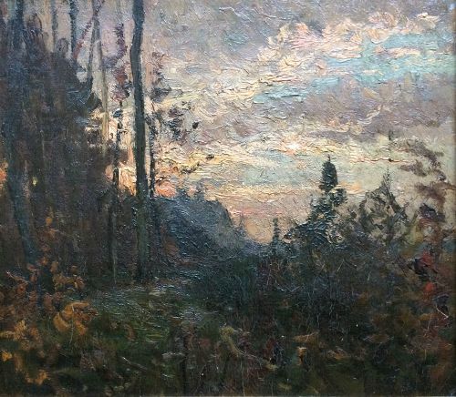 Impressionist Forest Landscape - Oil Painting
