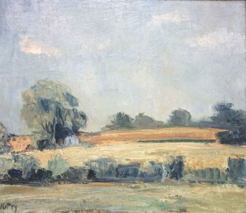 Summer Landscape - Antique Oil Painting