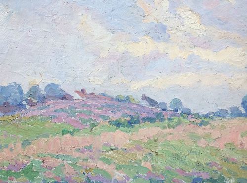 Summer Landscape - Antique Oil Painting