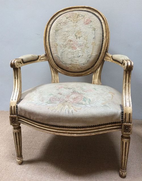 French Tapestry Armchair/fauteuil