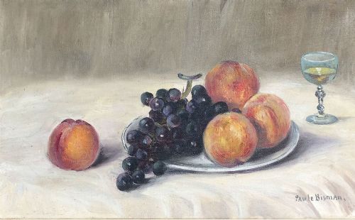 Still Life with Fruit - Antique Oil Painting