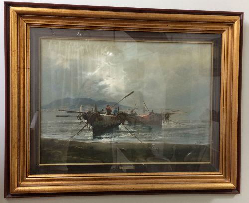 Return of the Fishermen - Oil Painting