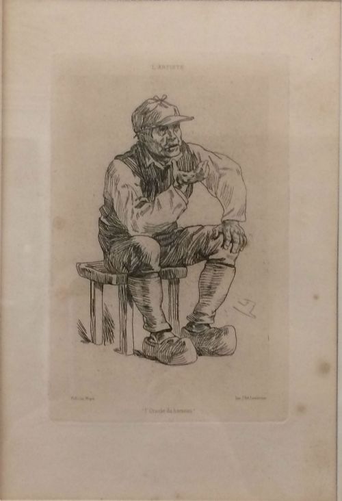 The Jockey - Antique Print