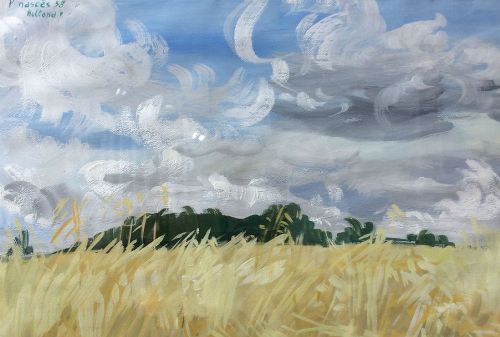 Summer Landscape - Antique Watercolour