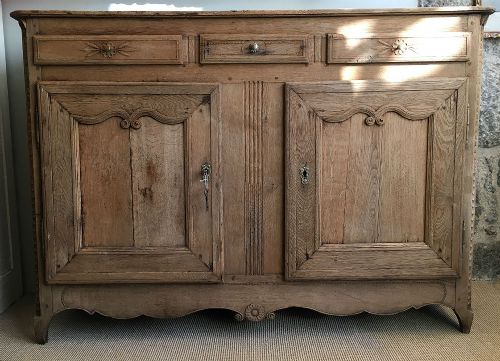 Bleached Oak Buffet Base