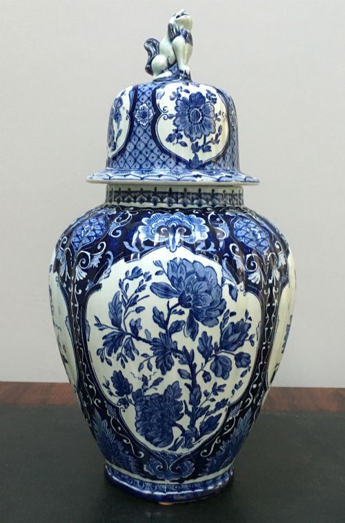 Antique Blue and White Delft Vase